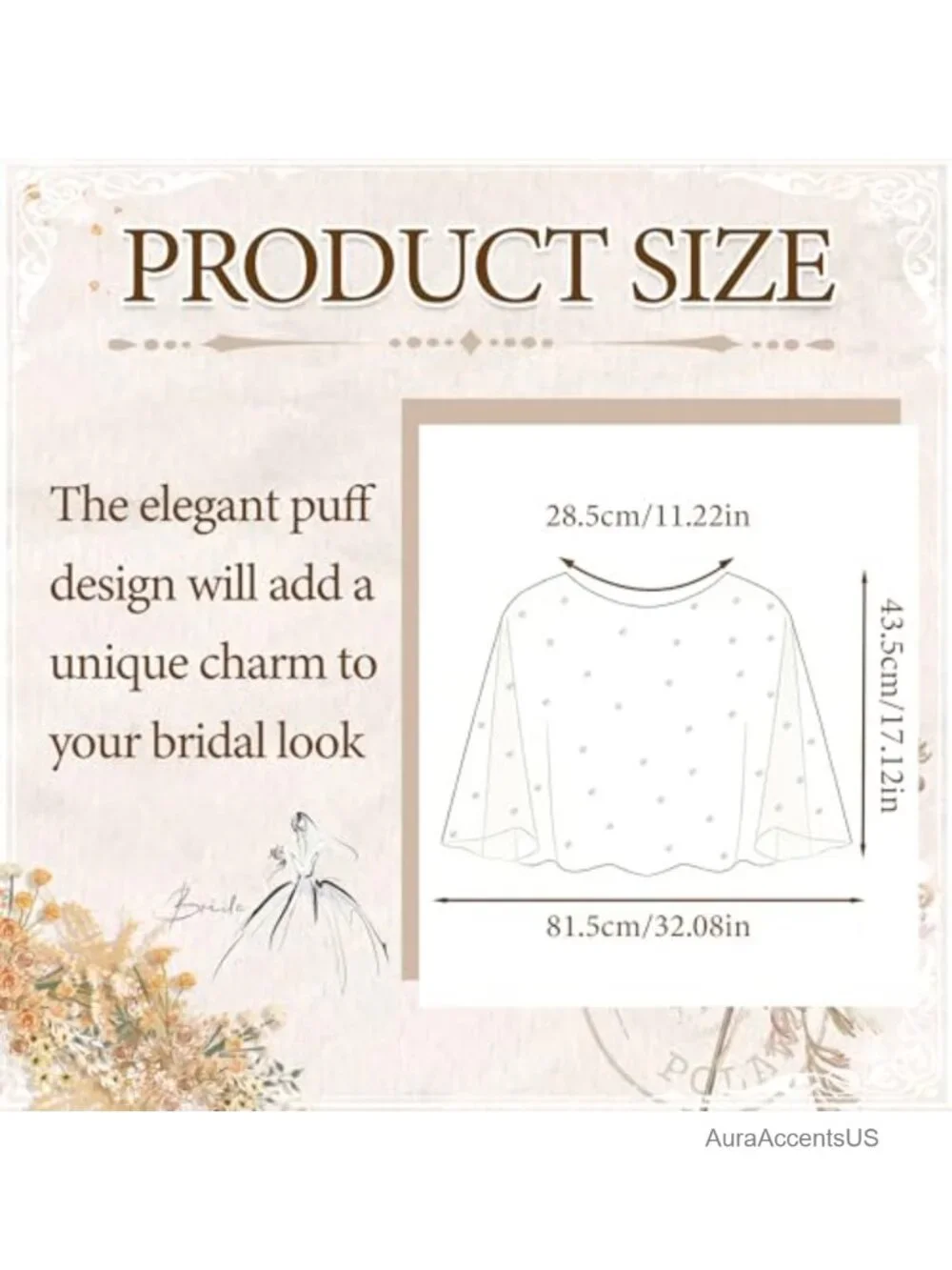 Pearl Shawl Wrap Shrug Bridal Capelet Satin Edge Tulle One Size